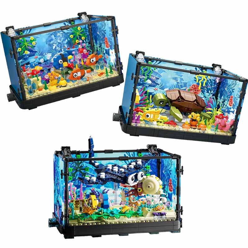 Fish Tank Building Block Set w - đánh giá và giá Marine Aquarium Cube