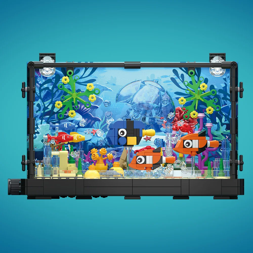 Fish Tank Building Block Set w - đánh giá và giá Marine Aquarium Cube