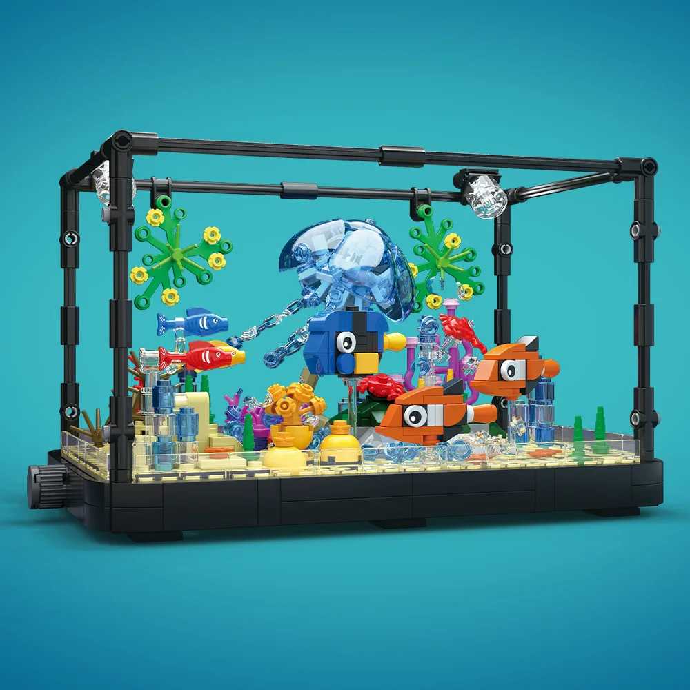 Fish Tank Building Block Set w - đánh giá và giá Marine Aquarium Cube