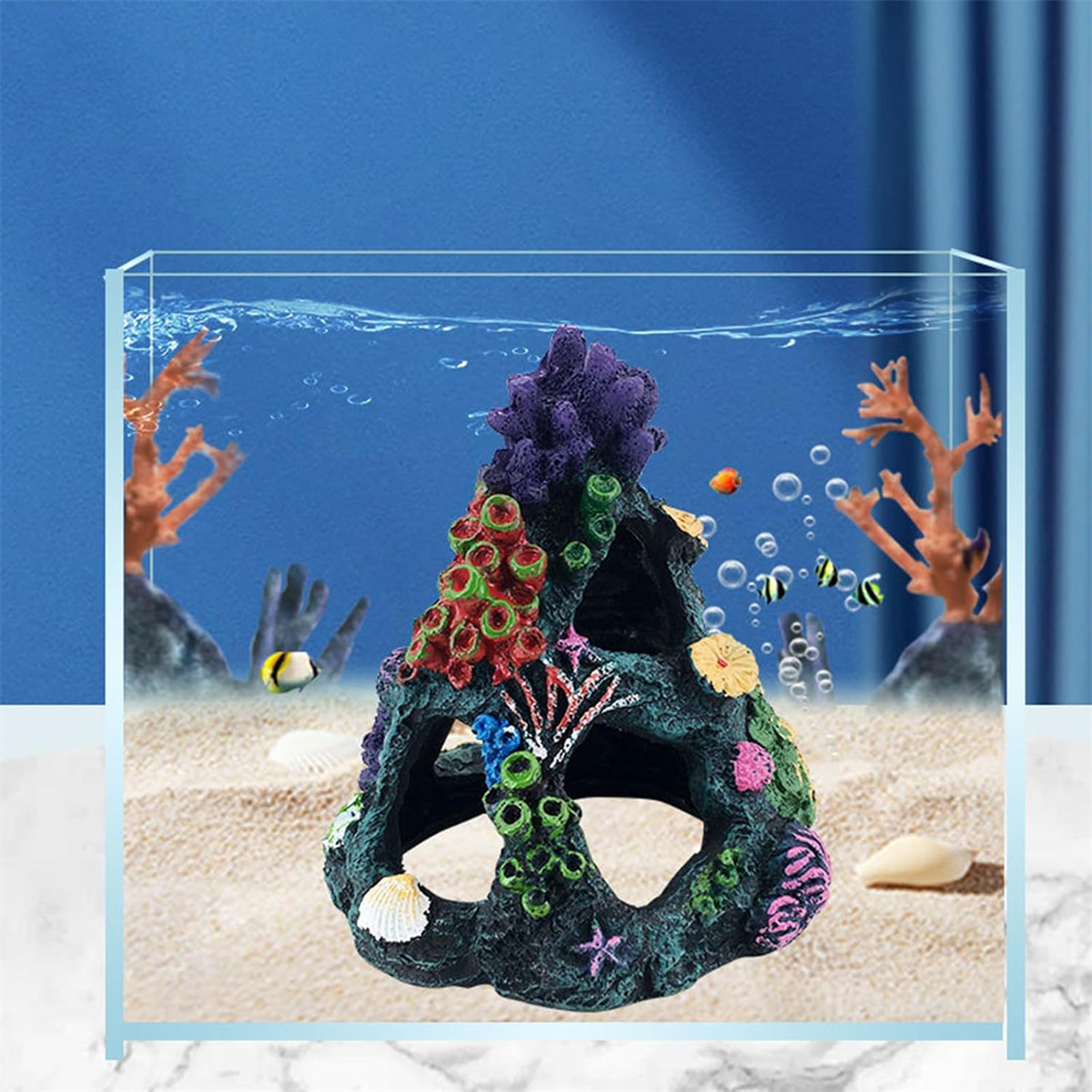 1pc Vintage Resin Coral Reef A - đánh giá và giá Aquarium Marine Rock