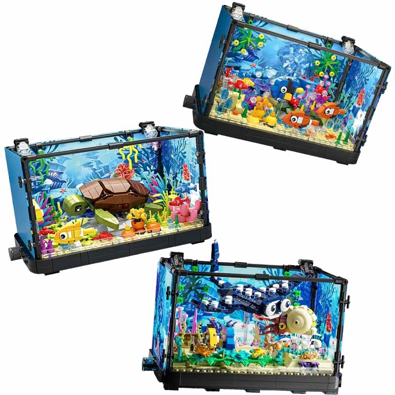 Fish Tank Building Block Set w - đánh giá và giá Marine Aquarium Cube