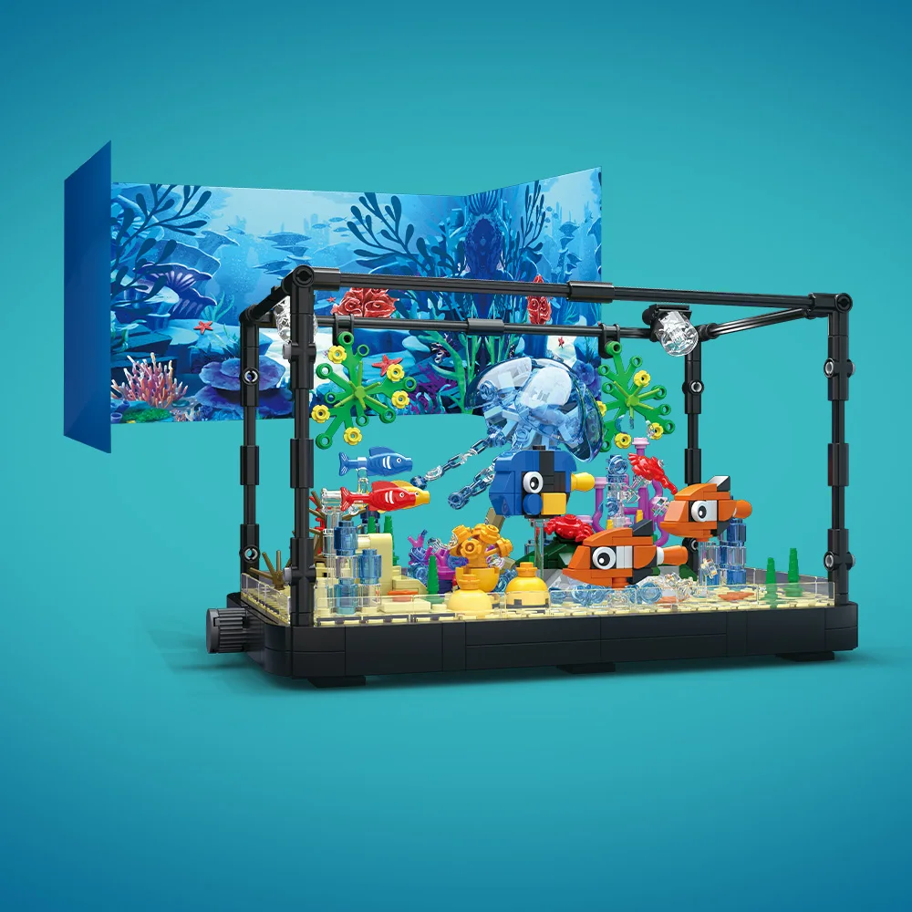 Fish Tank Building Block Set w - đánh giá và giá Marine Aquarium Cube
